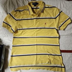 Polo by Ralph Lauren Yellow Striped Men's Shirt